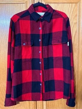 Woolrich x Abercrombie plaid button up shirt size M for men